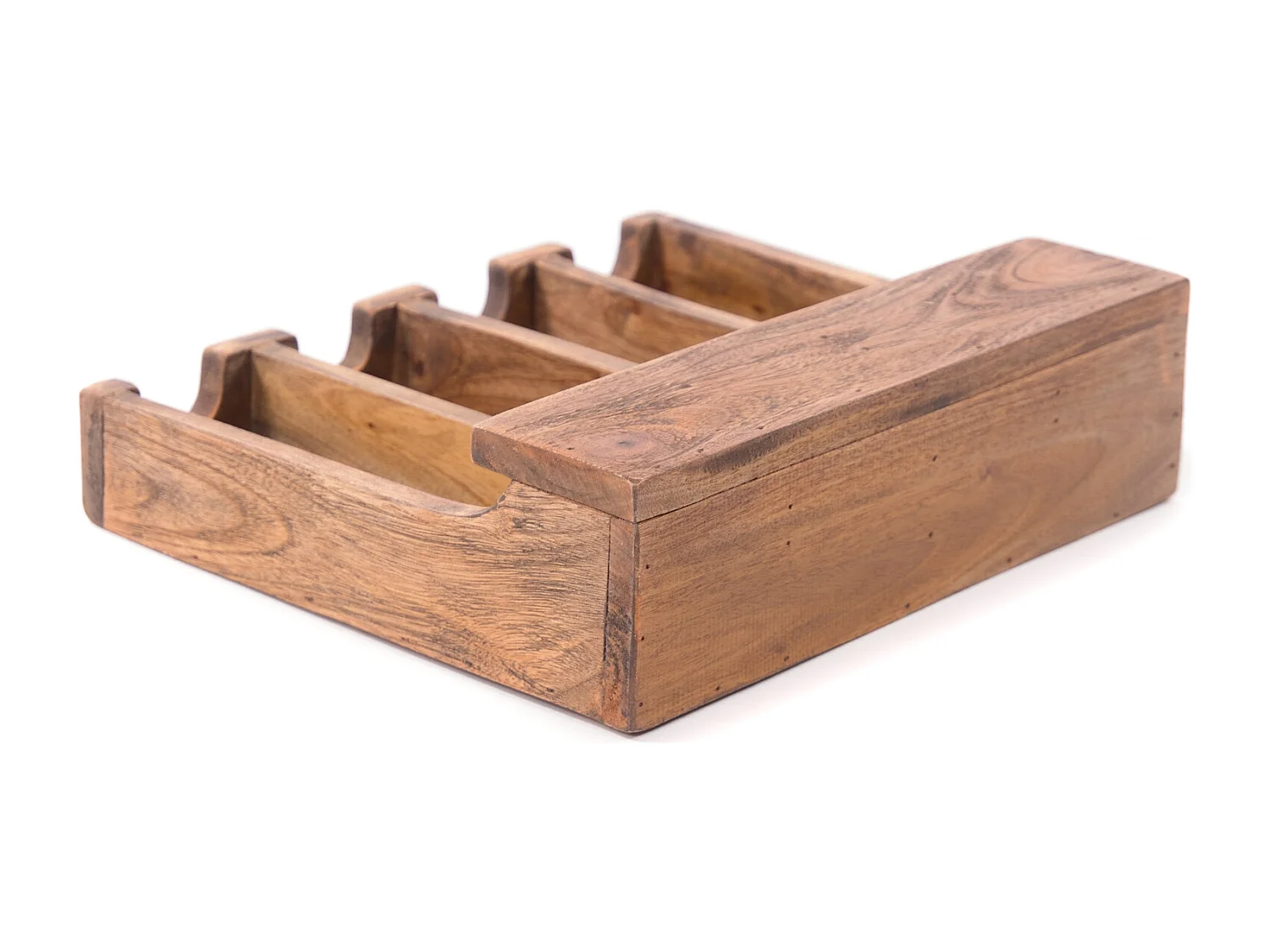 BESTECKKASTEN Palu Massivholz naturfarben