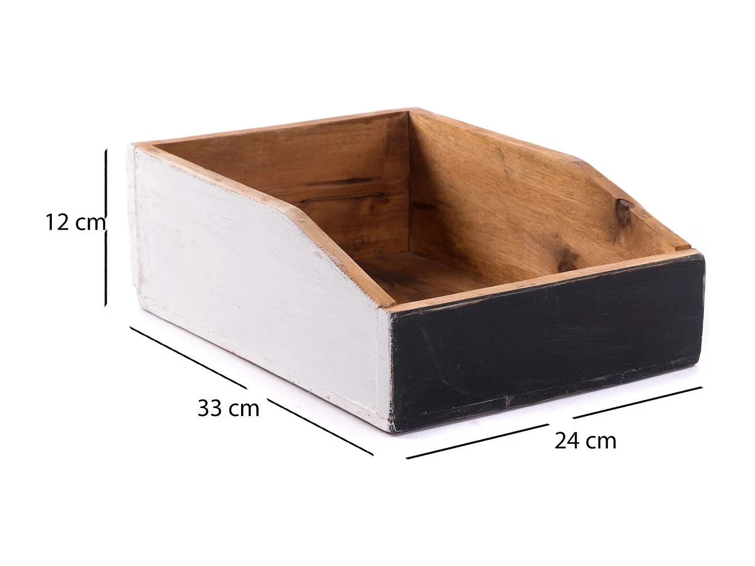 DÉPÔT DE DOCUMENTS Lettre Bois de mahogany, avec tableau écrivable 14 weiß-beschreibbar