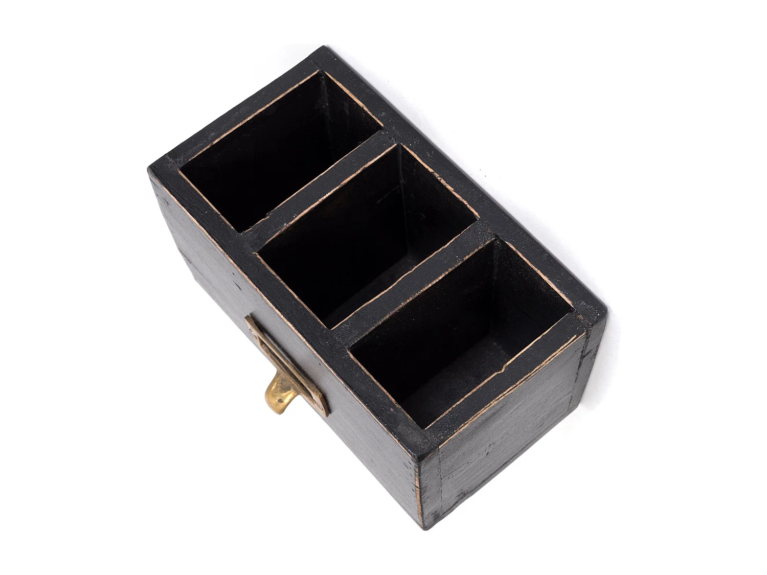 STIFTEHALTER-BOX Vintage 19 Mahagoni 09 voodoo - schwarz