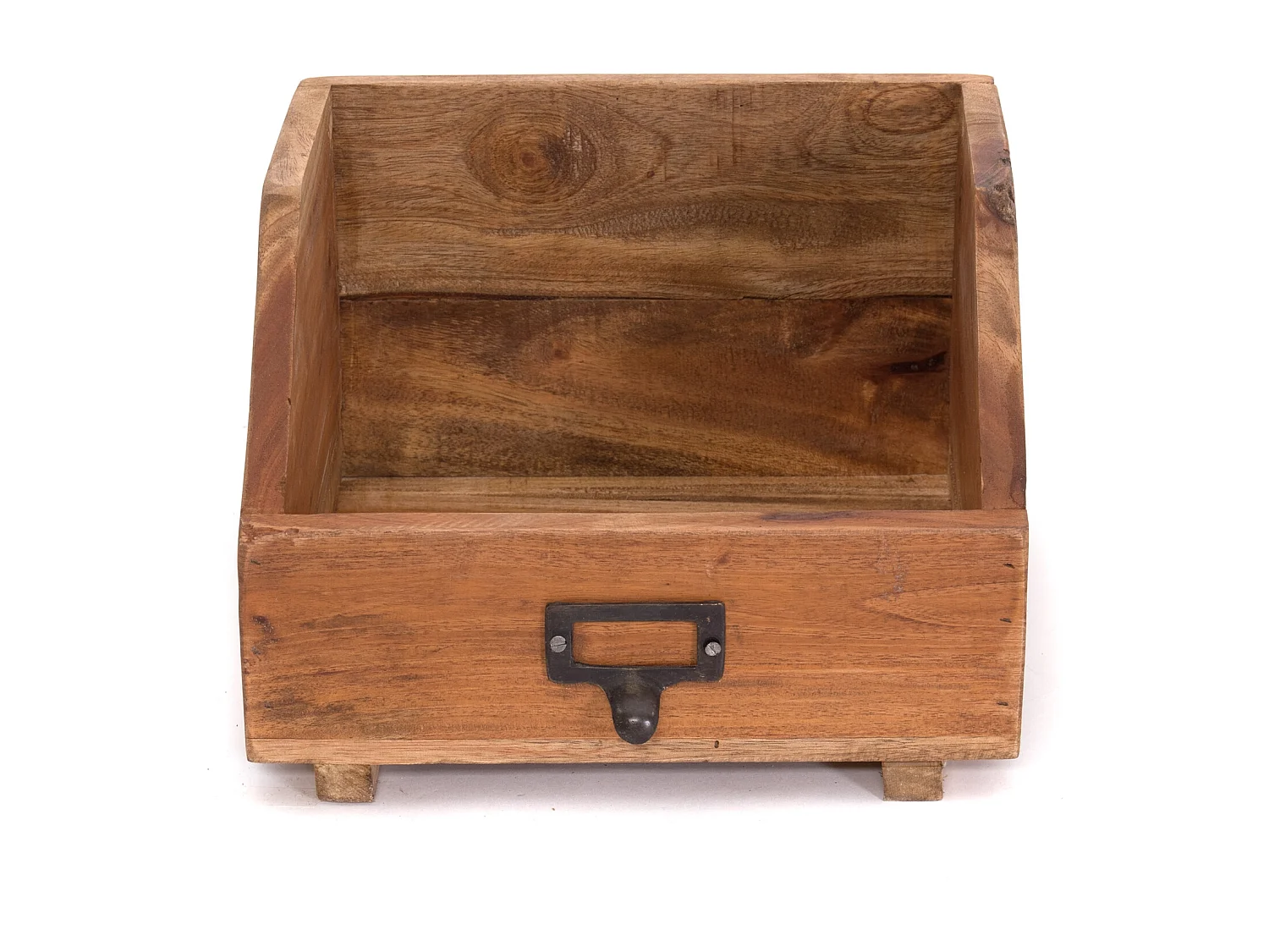 BUREAU DE RANGEMENT BOÎTE À LIVRES 24 Bois de recyclage massif couleurs naturelles