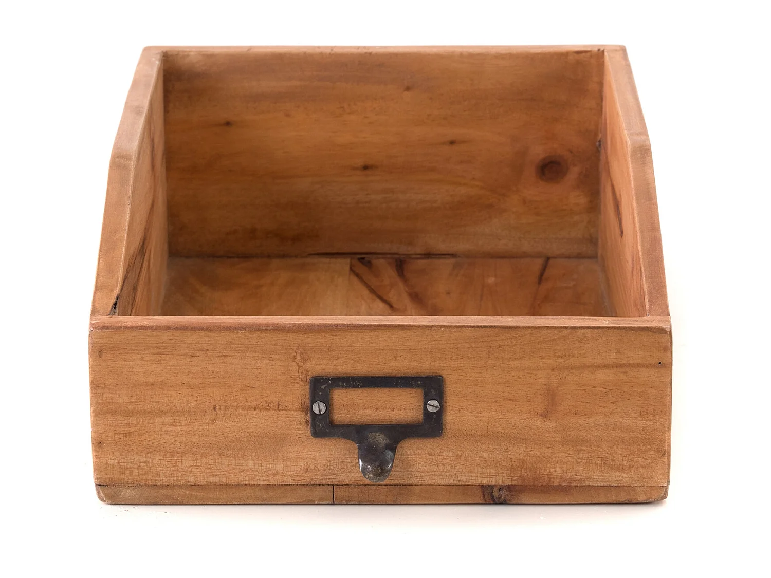 DÉPÔT DE DOCUMENTS Lettre Bois de mahogany, avec tableau écrivable 08 honigfarben gewachst