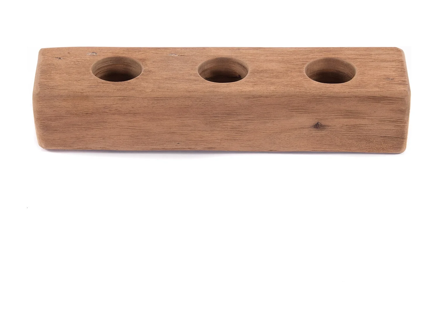 ORGANISATEUR Station I Bois massif, 3 compartiments ronds couleurs naturelles