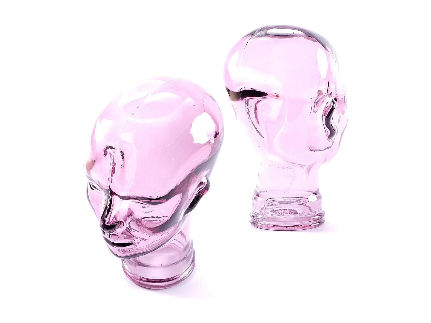 SUPPORT DE CASQUE MICK Verre transparent violet