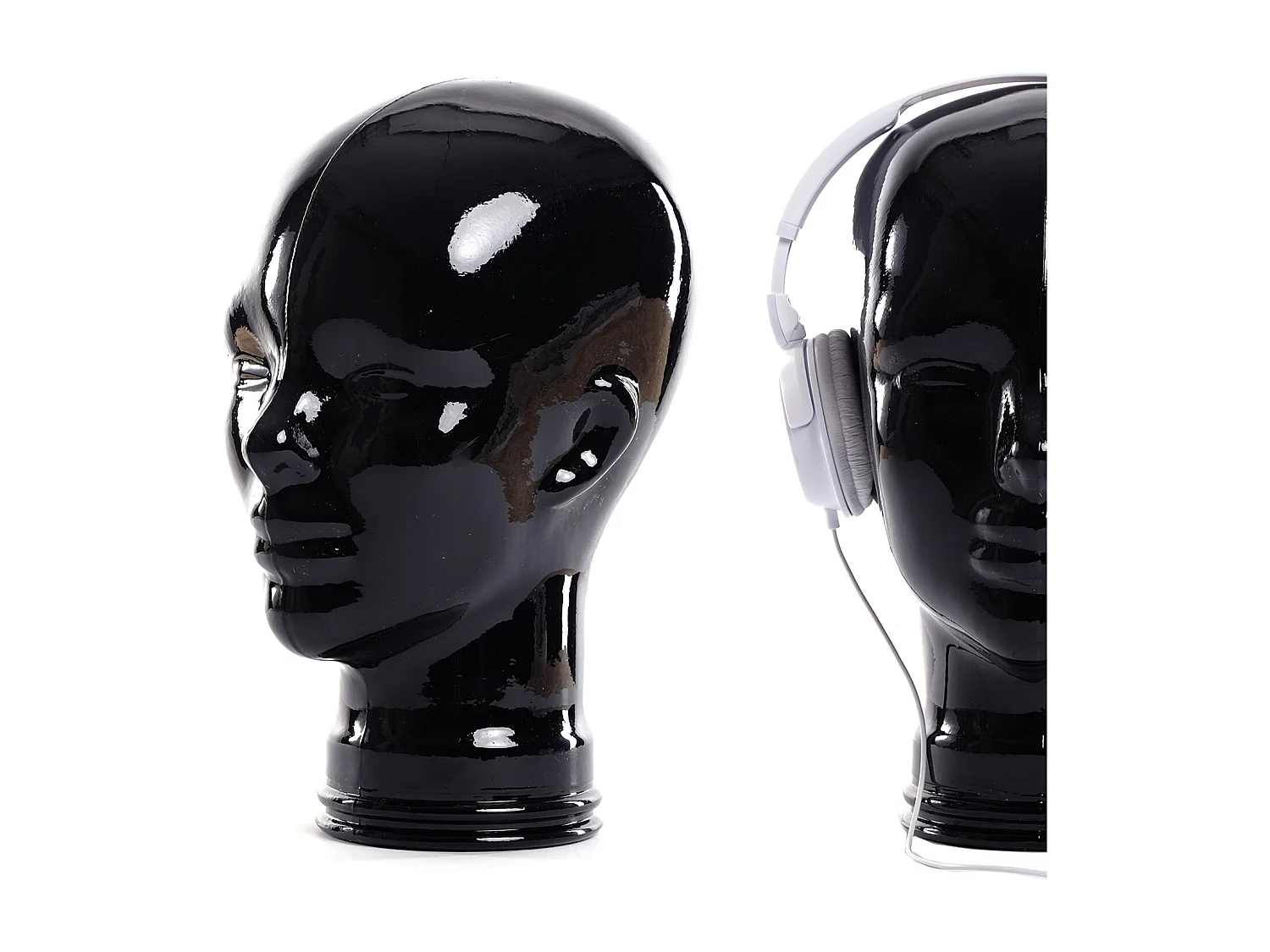 OBJET DÉCORATIF Tête de décoration Mick Verre noir