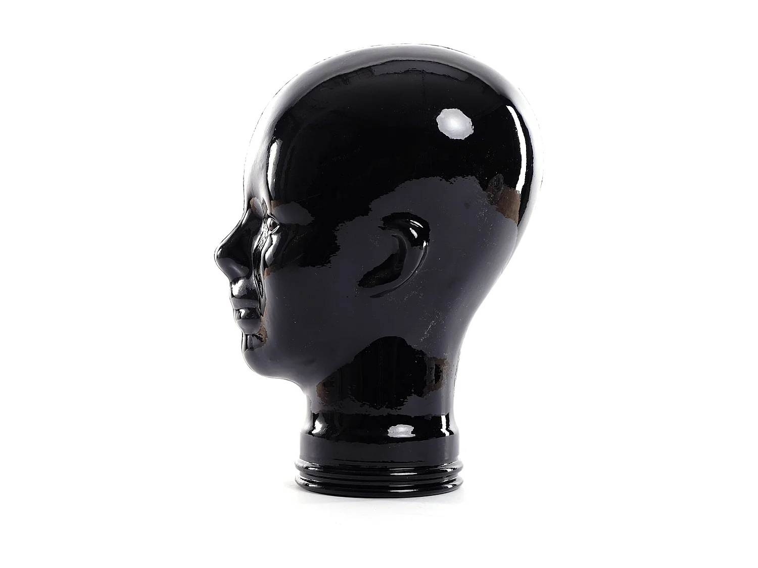 OBJET DÉCORATIF Tête de décoration Mick Verre noir