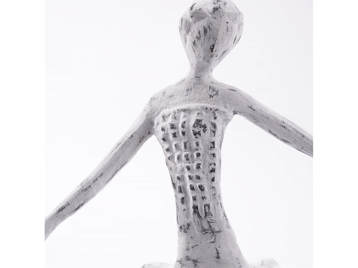 SKULPTUR BALLERINA III Mangoholz weiß-natur