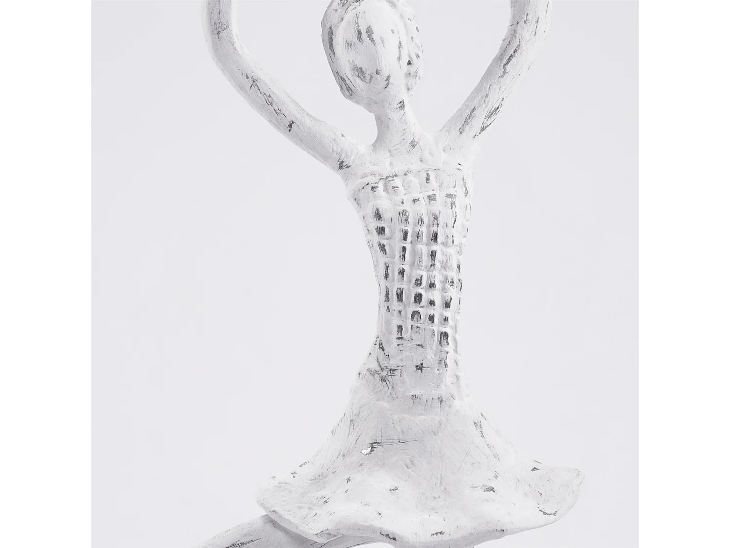 SKULPTUR BALLERINA II Mangoholz weiß-natur