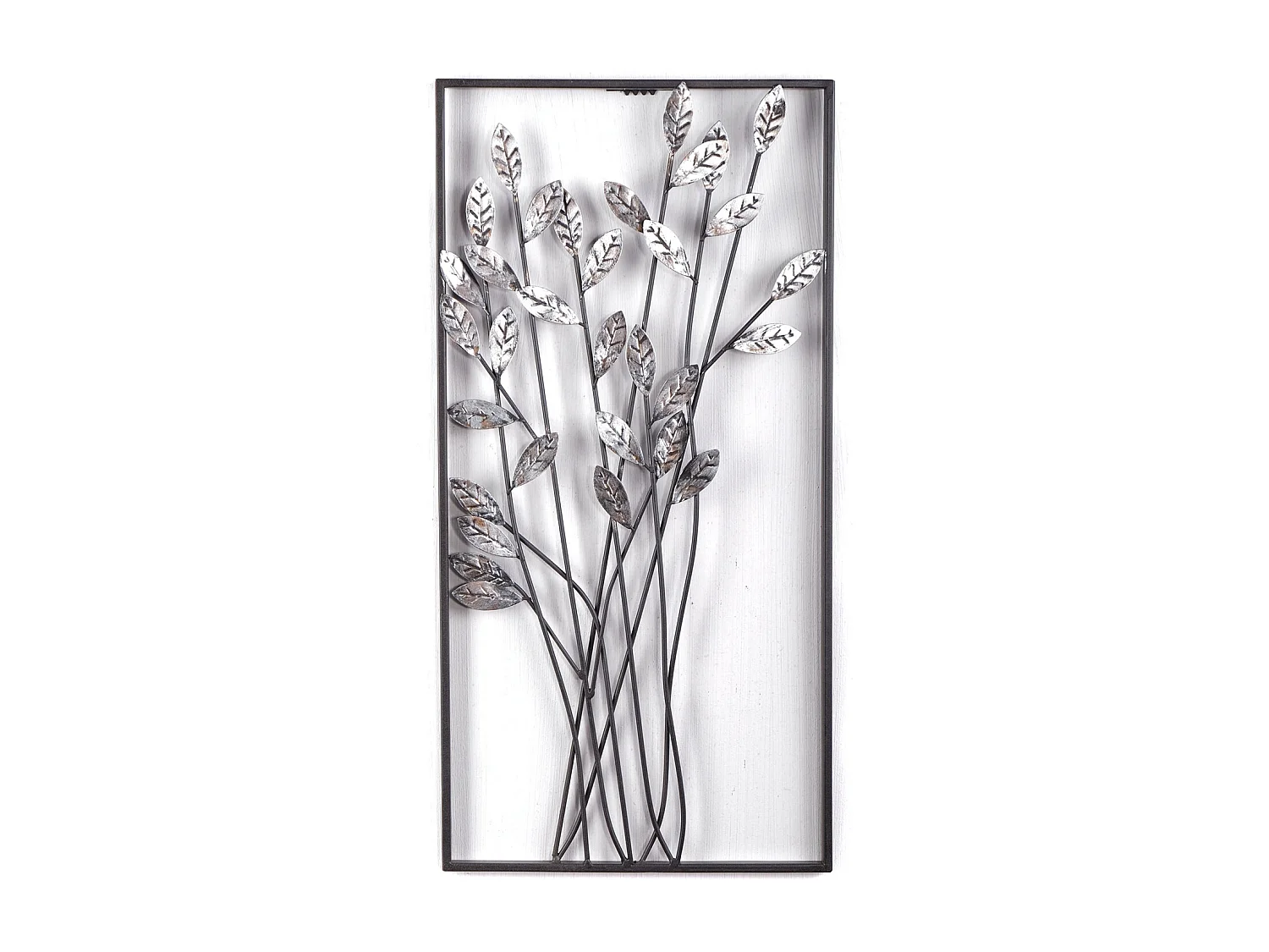 DÉCORATION MURALE Branches Métal argent/brun