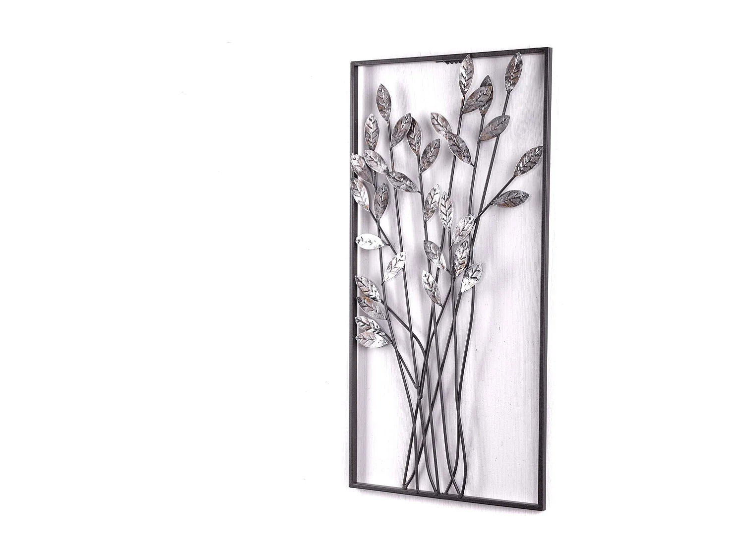 DÉCORATION MURALE Branches Métal argent/brun