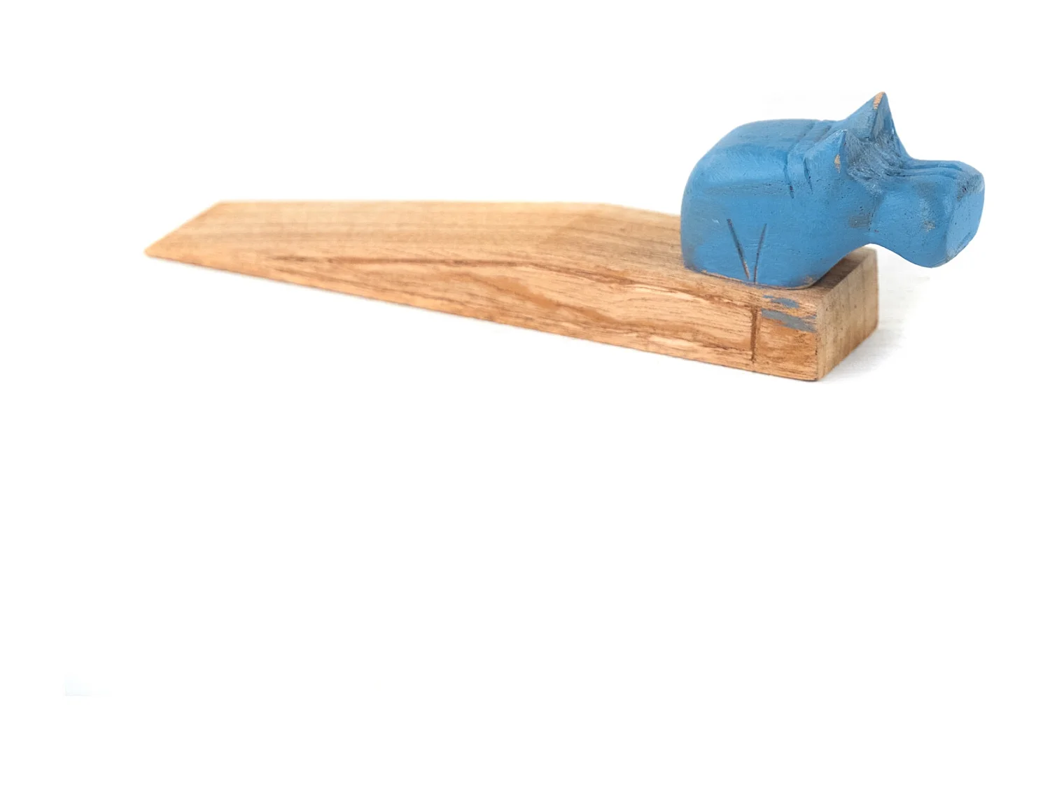 TÜRSTOPPER Colorato Mahagoni Holz geschnitzt, Tiermotiv Bunt