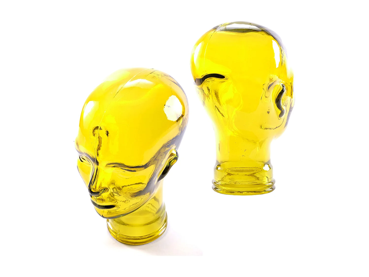 KOPFHÖRERSTÄNDER MICK Glas transparent gelb