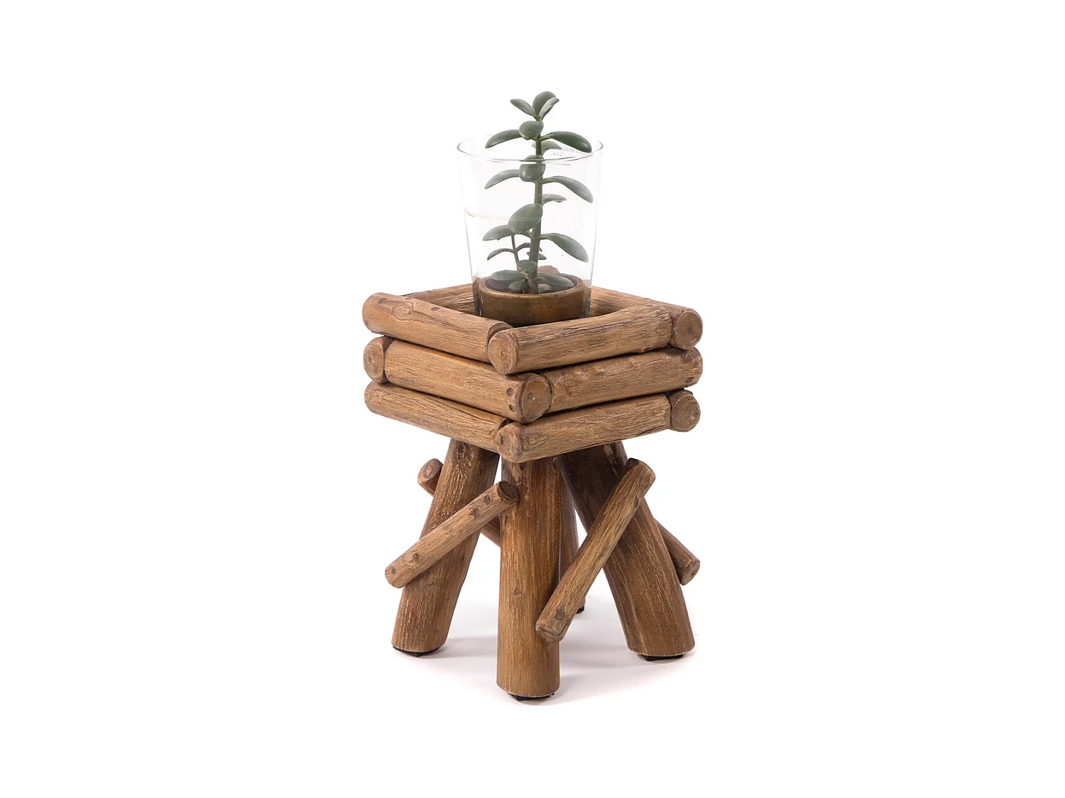 BLUMENTISCH Twist Teakholz