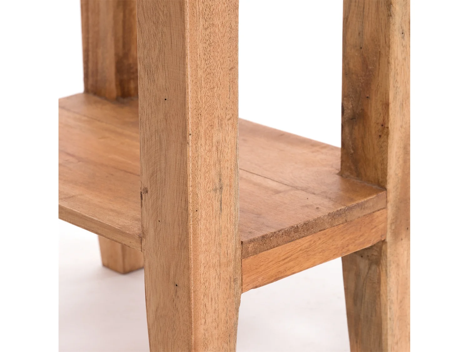 TABLE DE TÉLÉPHONE PLANTE Bois massif en acajou, avec tiroir 08 honigfarben gewachst