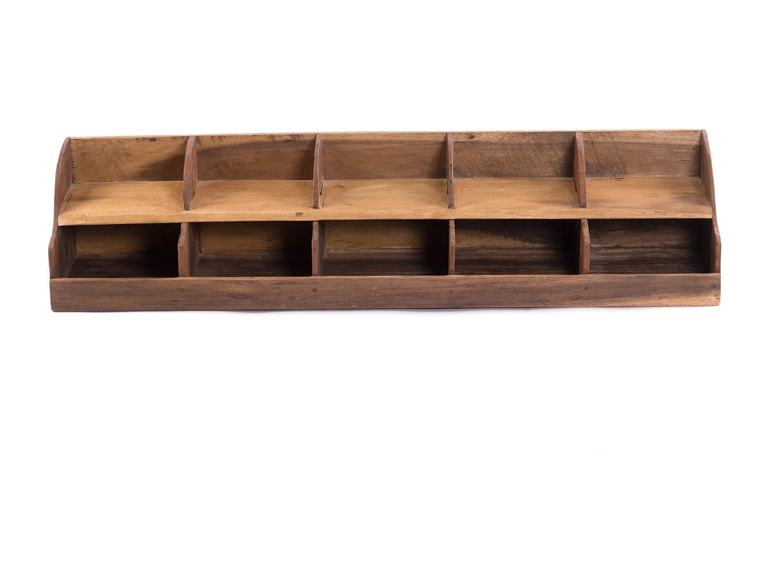 ORGANIZER  Storage 100 Mahagoni Massivholz, 10 Fächer naturfarben