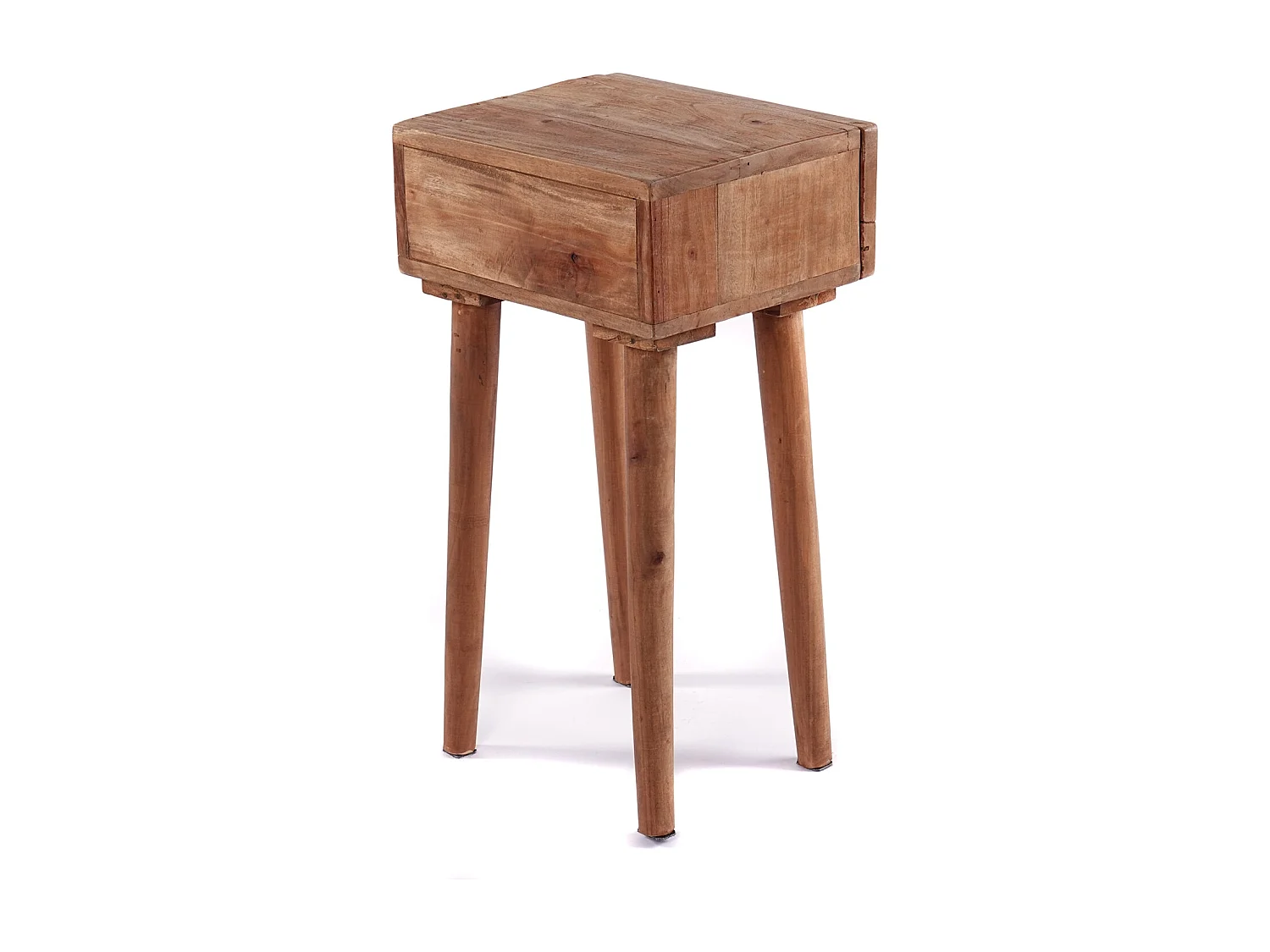 TABLE D'APPOINT Svelte 65 Bois de mahogany, avec tiroir couleurs naturelles
