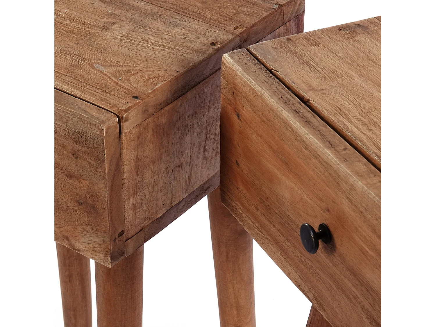TABLE D'APPOINT Svelte 65 Bois de mahogany, avec tiroir couleurs naturelles