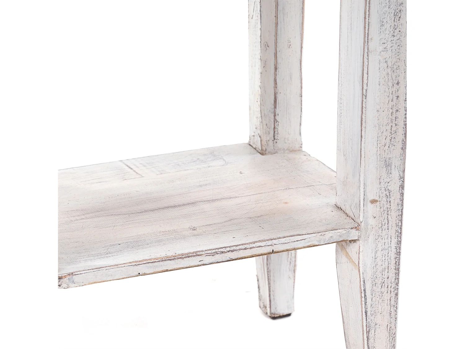 TABLE DE TÉLÉPHONE PLANTE Bois massif en acajou, avec tiroir 05 weiß-natur