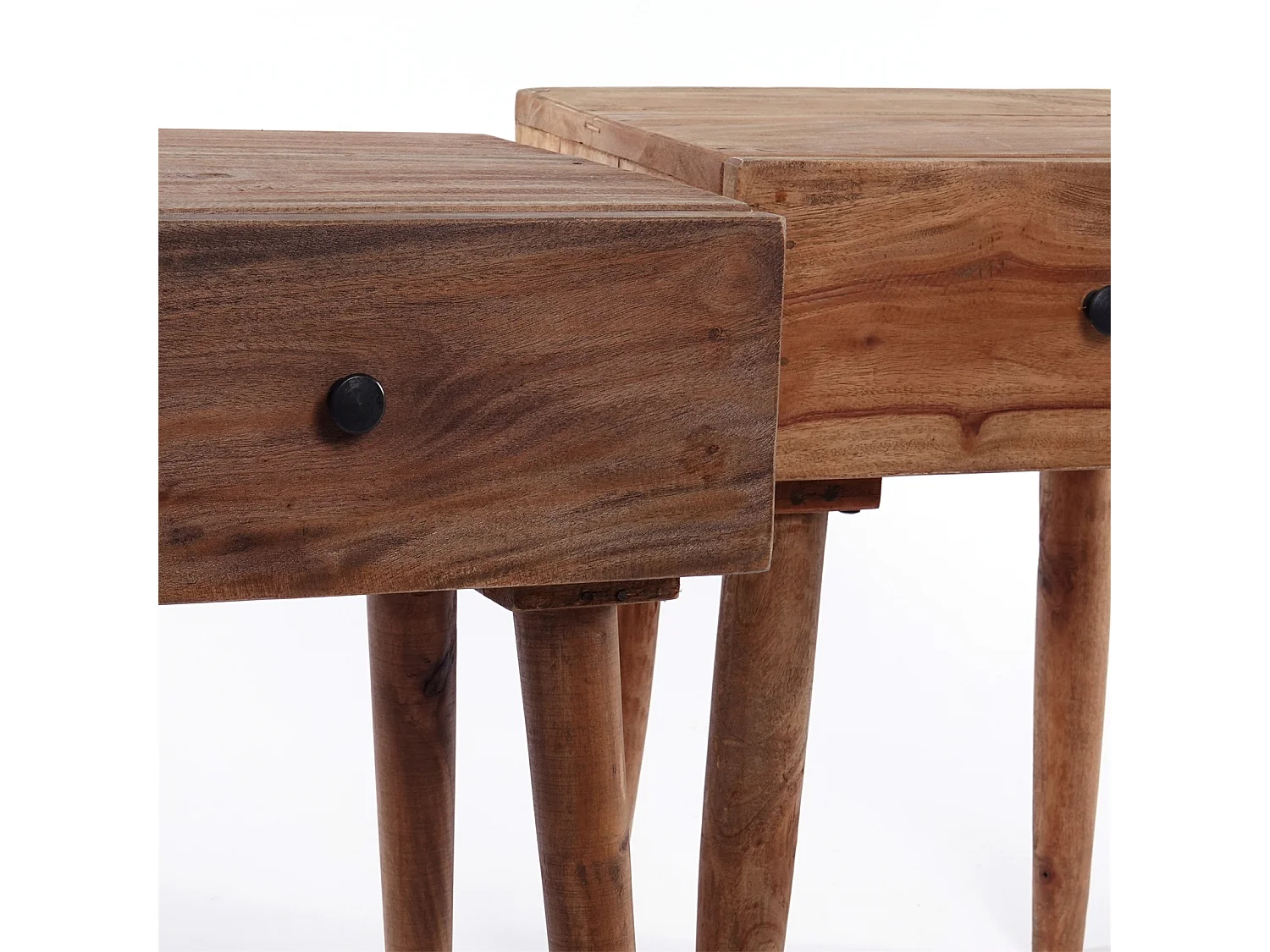 TABLE D'APPOINT Svelte 50 Bois de mahogany, avec tiroir couleurs naturelles