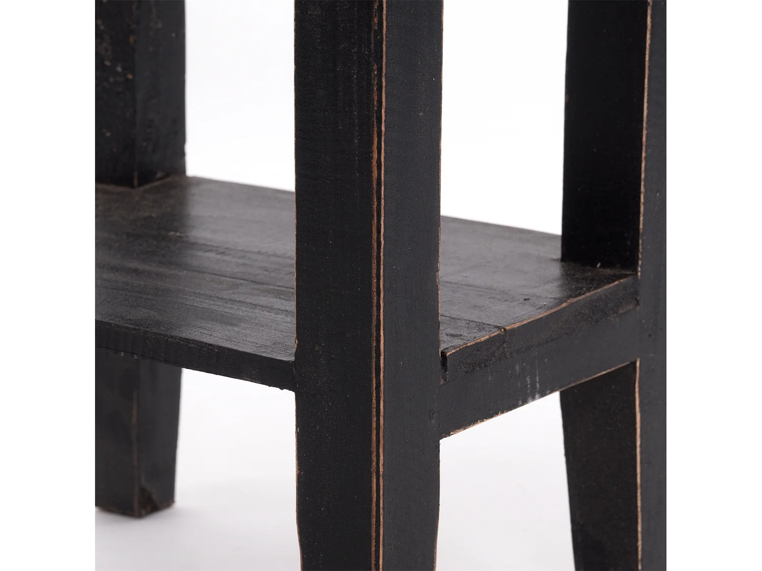 TELEFONTISCH  PLANTA Mahagoni Massivholz, mit Schublade 09 voodoo - schwarz