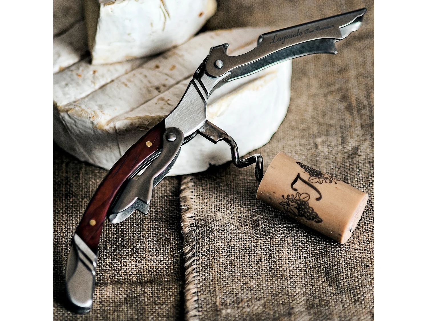 KORKENZIEHER Lux Rosewood Griff aus Rosenholz rosenholzfarben