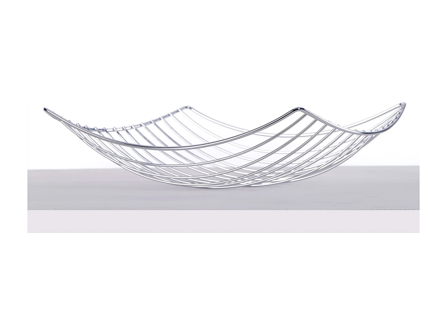 OBSTKORB PLATEAU Metall silber