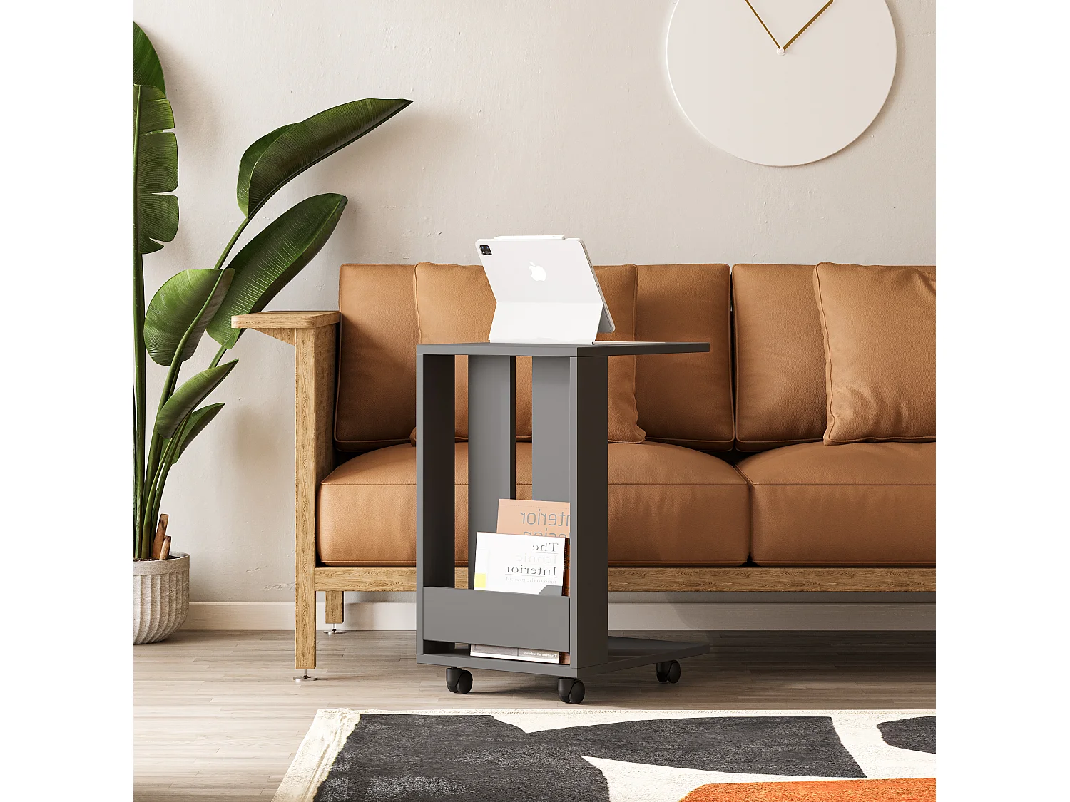 Tavolino EDI bianco, 37x60x45