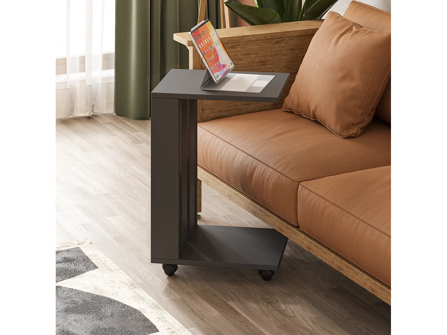 Tavolino EDI bianco, 37x60x45