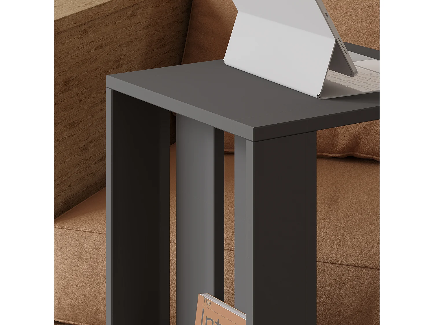 Tavolino EDI bianco, 37x60x45