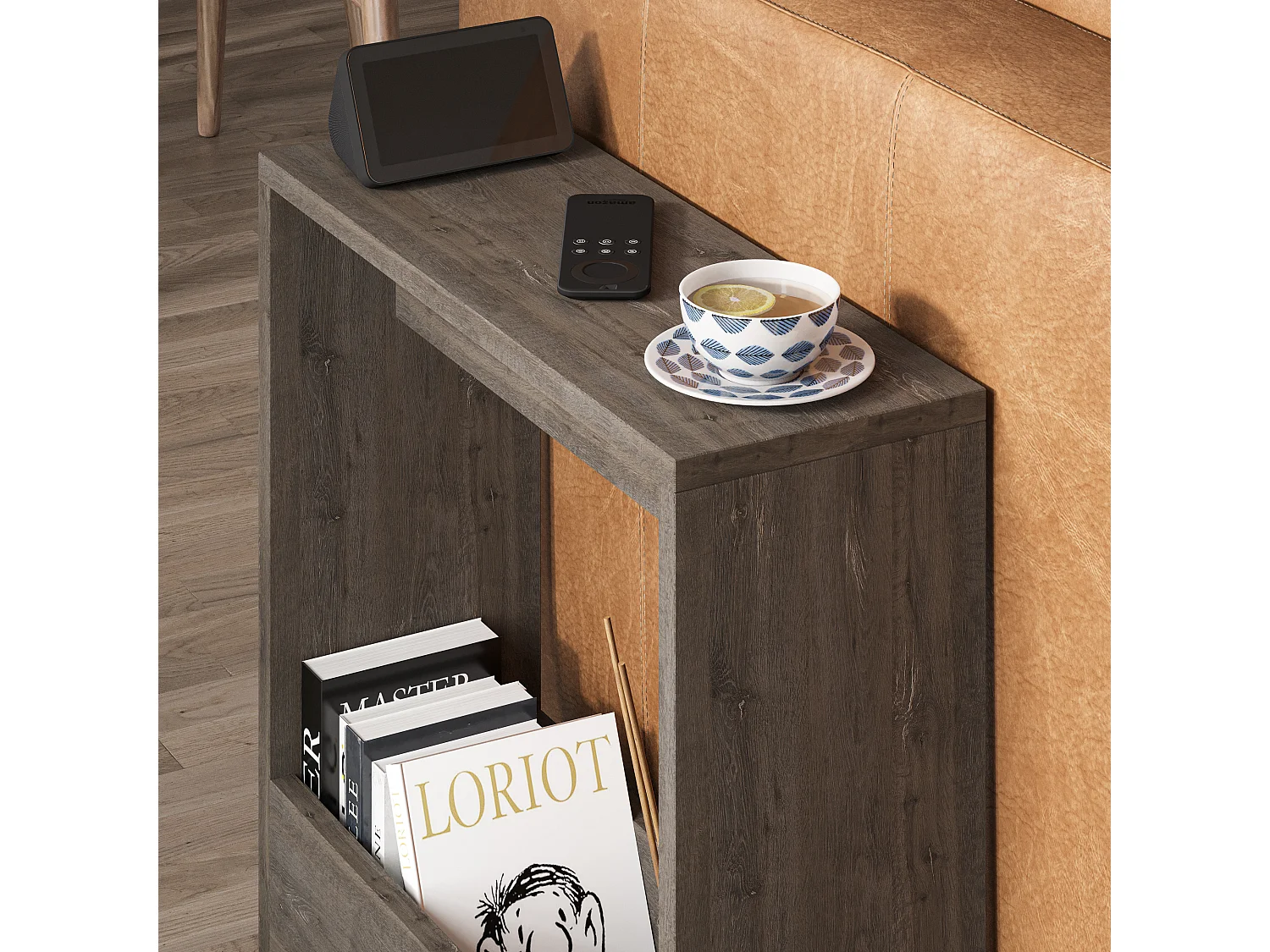 Tavolino SIMPI - colore naturale chiaro, 55x60x20