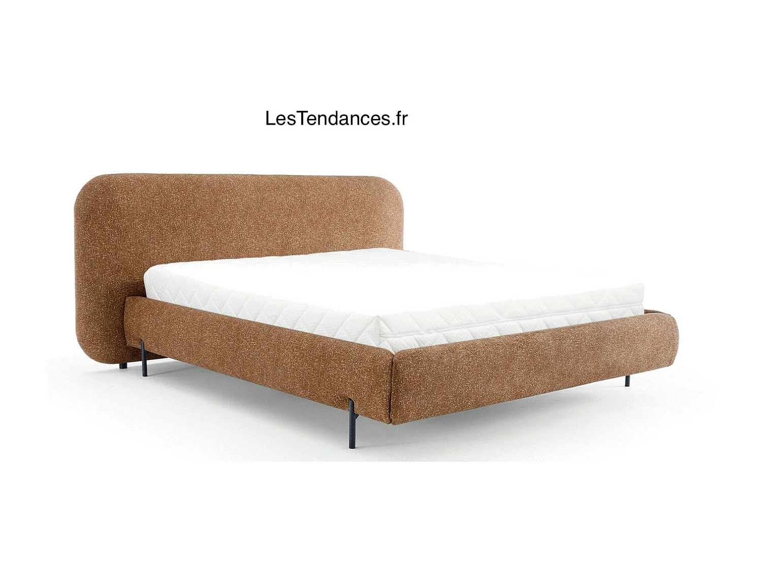 Lit coffre Booby prestige – Velours moderne et rangement optimisé-Couleur Jaune chamoix-160x200