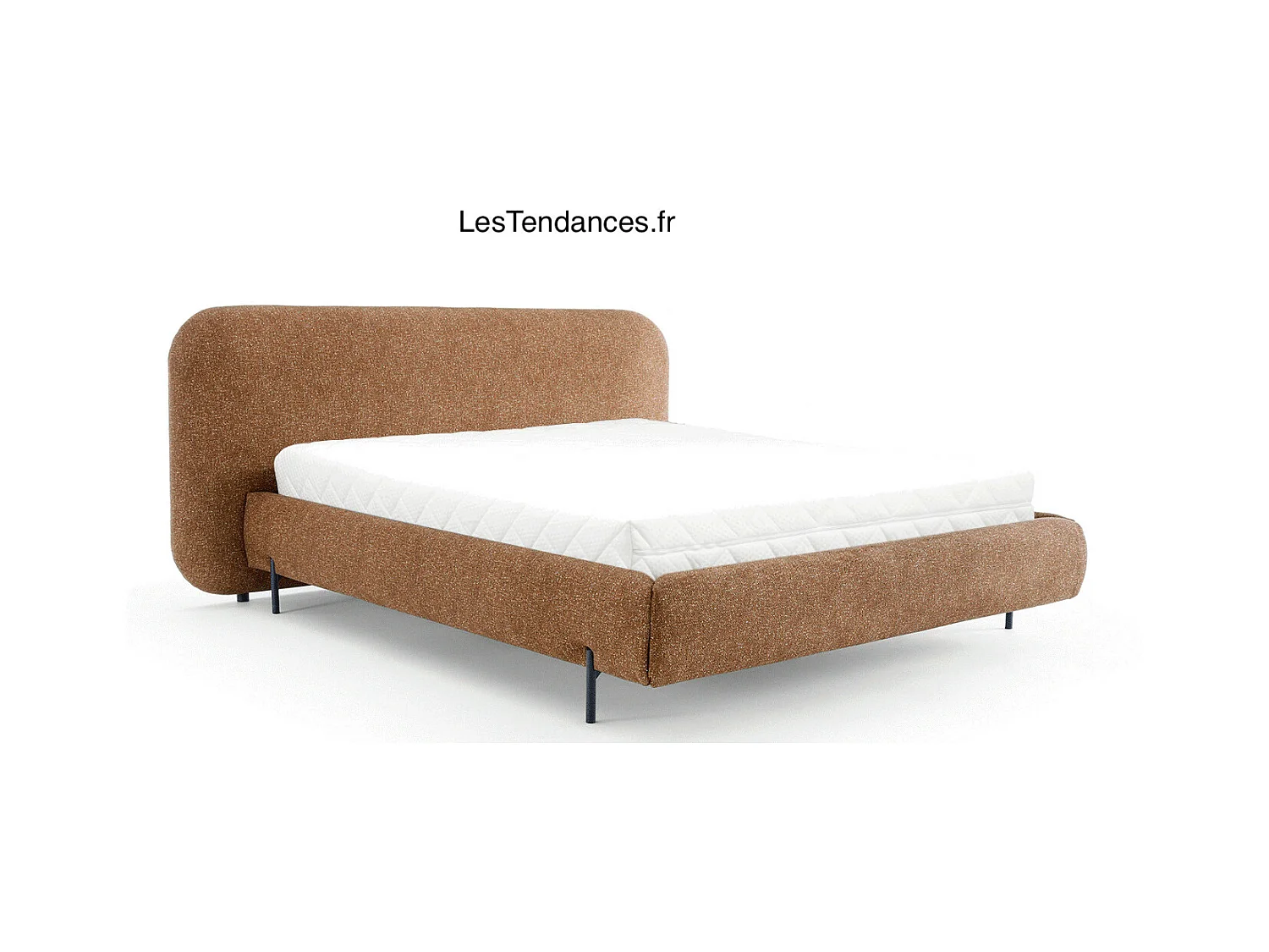 Lit coffre Booby prestige – Velours moderne et rangement optimisé-Couleur Jaune chamoix-160x200