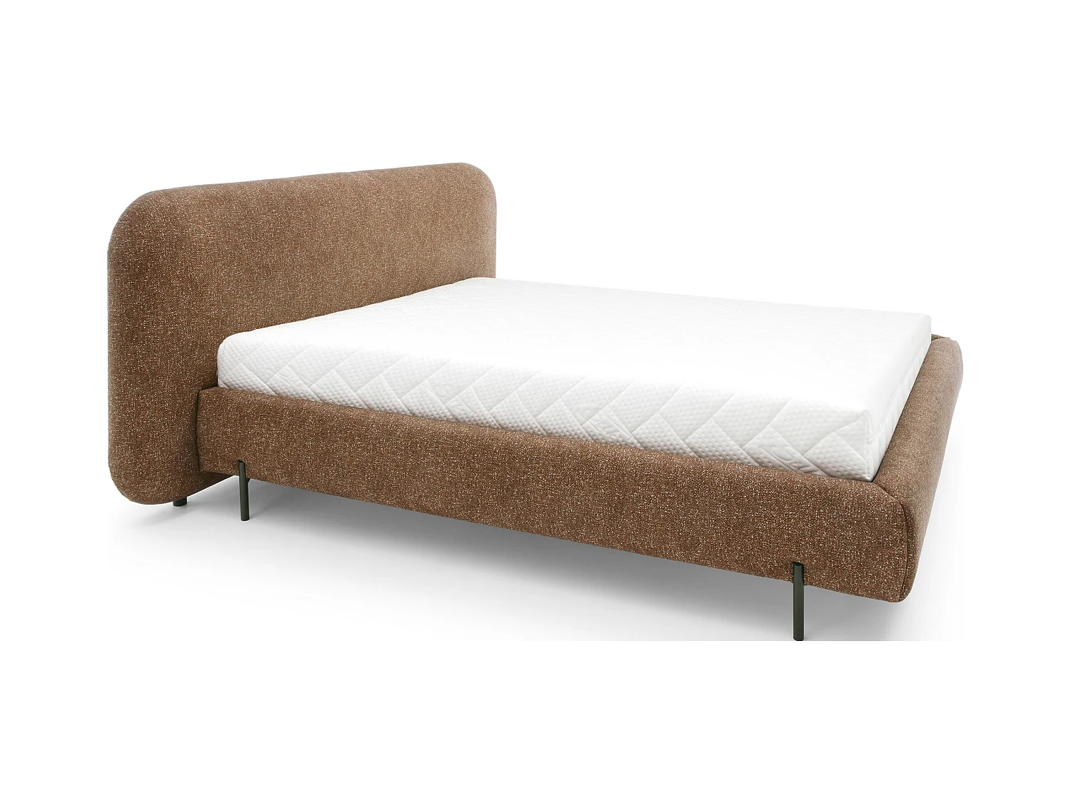 Lit coffre Booby prestige – Velours moderne et rangement optimisé-Couleur Jaune chamoix-160x200