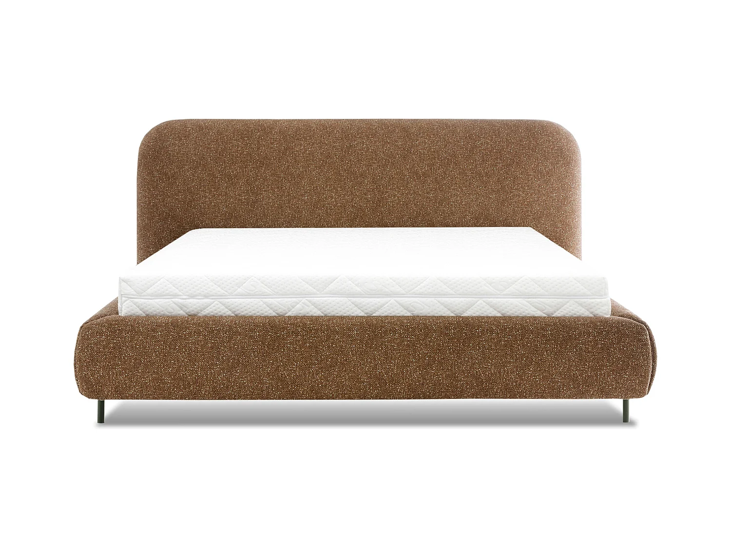 Lit coffre Booby prestige – Velours moderne et rangement optimisé-Couleur Jaune chamoix-160x200