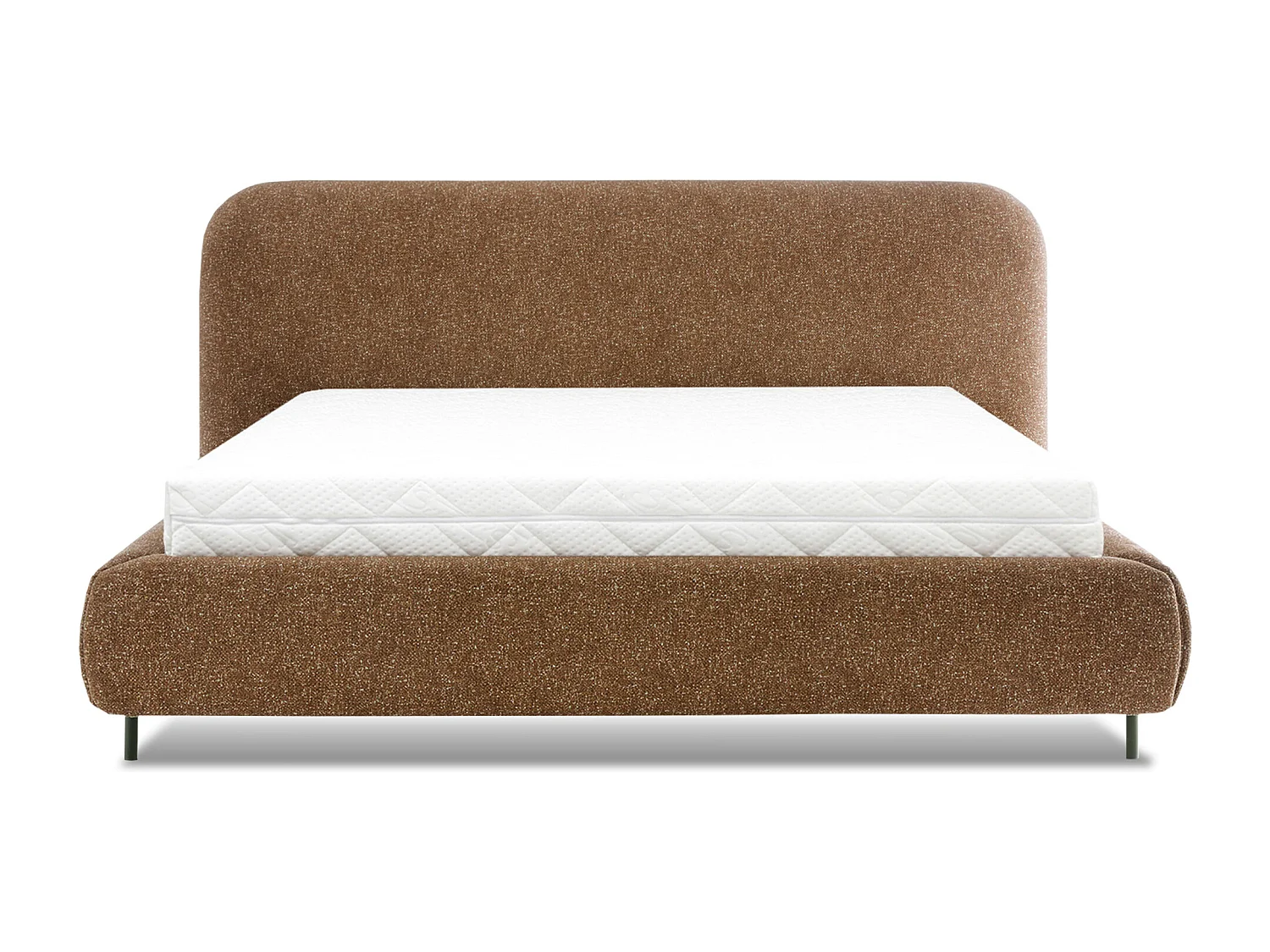 Bett Croft M (160x200)/Stoffbezug/Braun