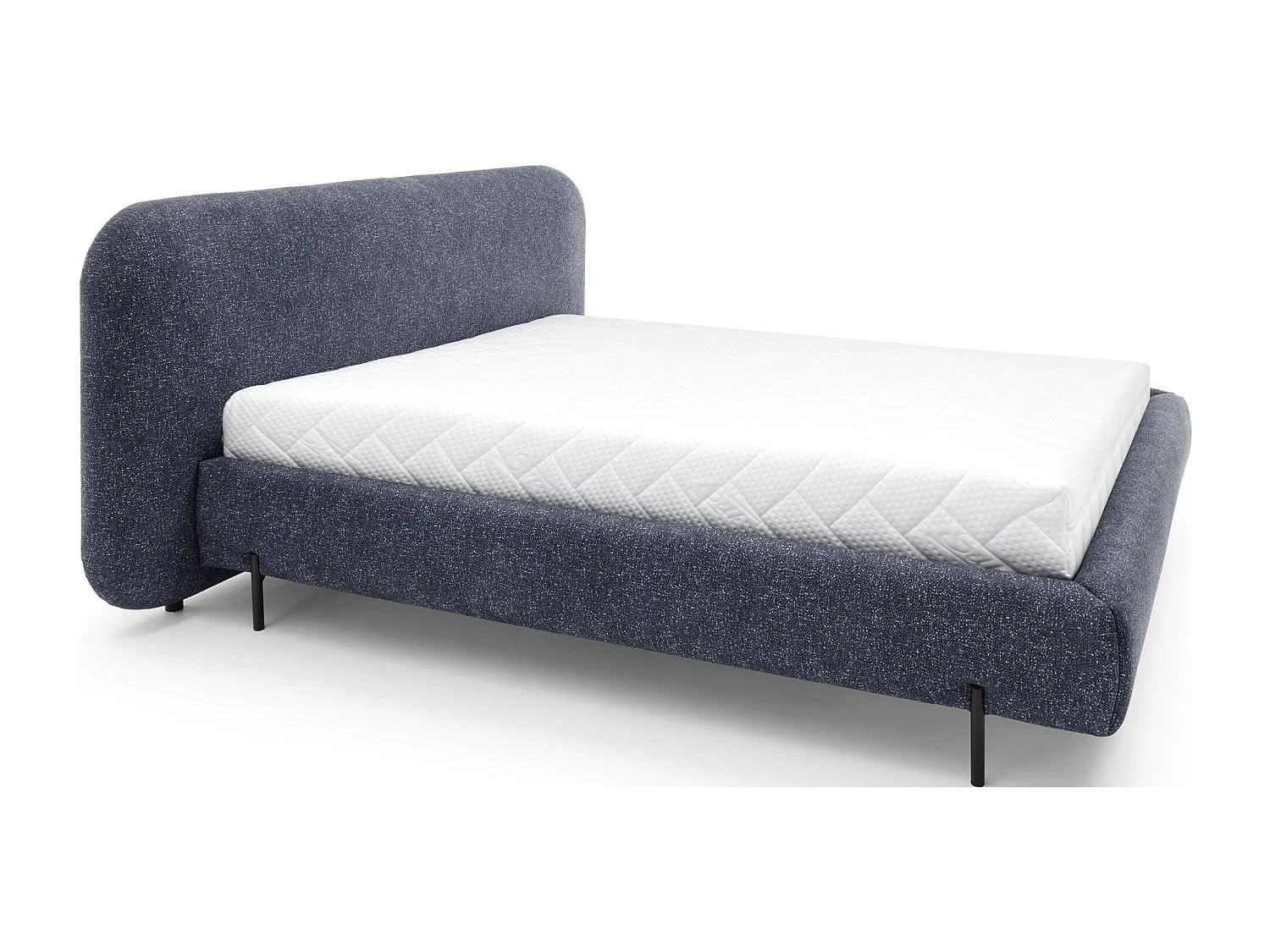 Bett Croft M (160x200)/Stoffbezug/Anthrazit