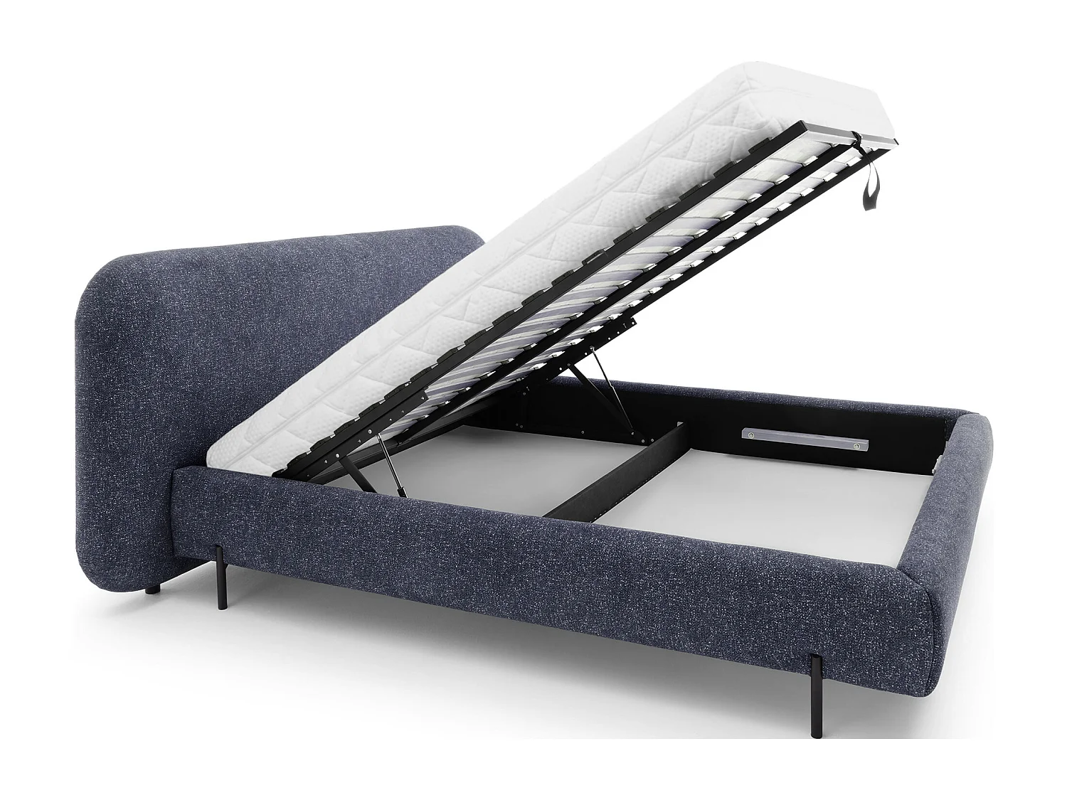 Bett Croft M (160x200)/Stoffbezug/Anthrazit