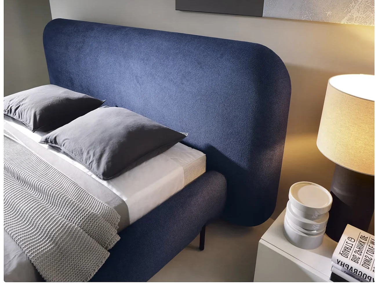 Letto Croft S (140x200)/Tessuto/Bianco