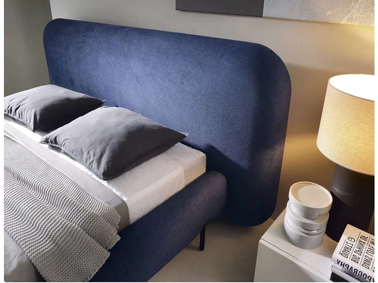 Letto Croft S (140x200)/Tessuto/Bianco