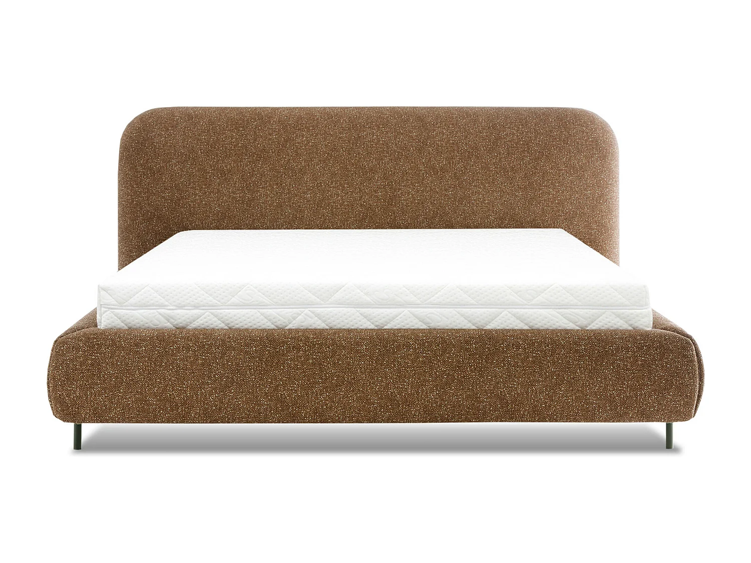 Lit coffre Booby prestige – Velours moderne et rangement optimisé-Couleur Jaune chamoix-180x200