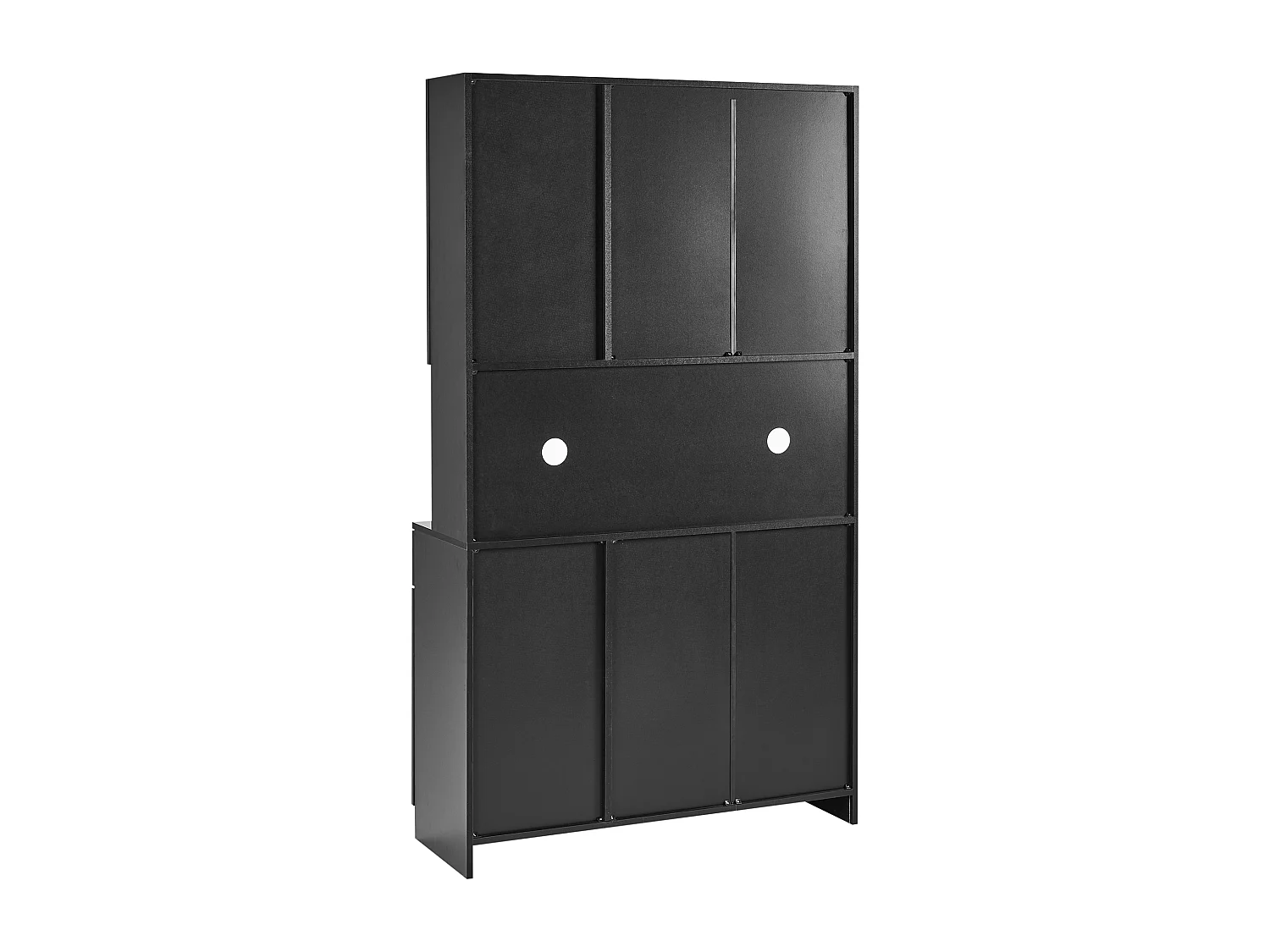 Vitrine en verre LANGFORD 100 cm Noir