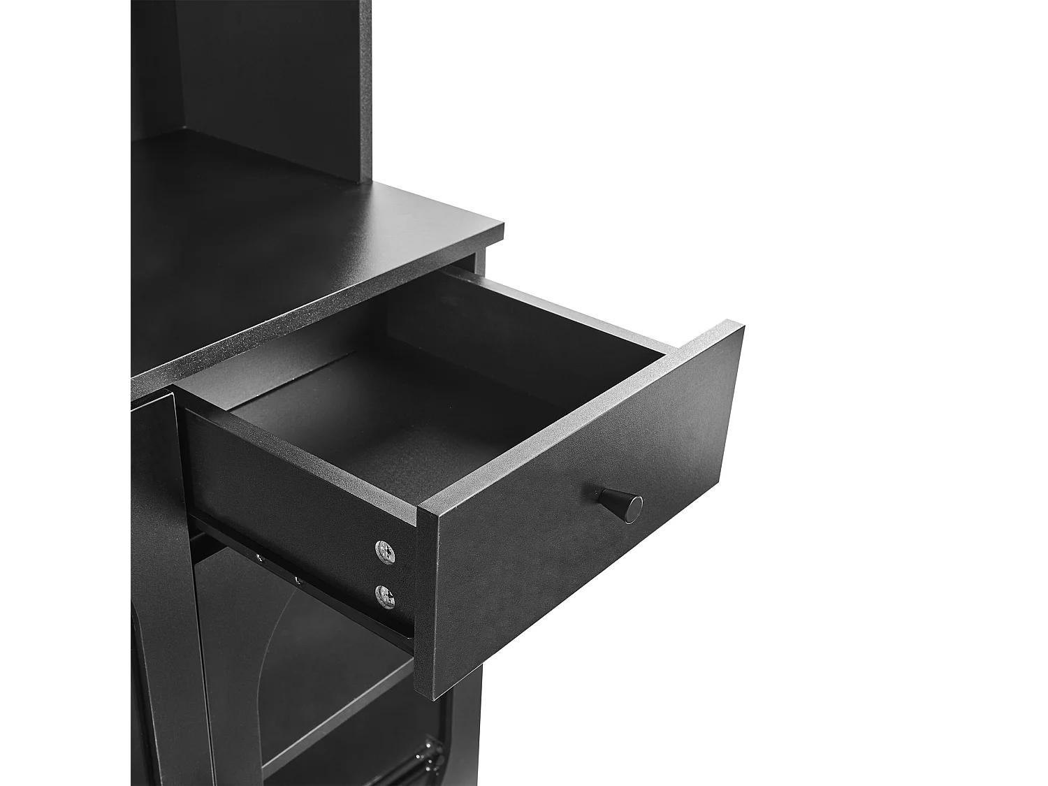 Witryna LANGFORD Drewno 100 cm Czarny