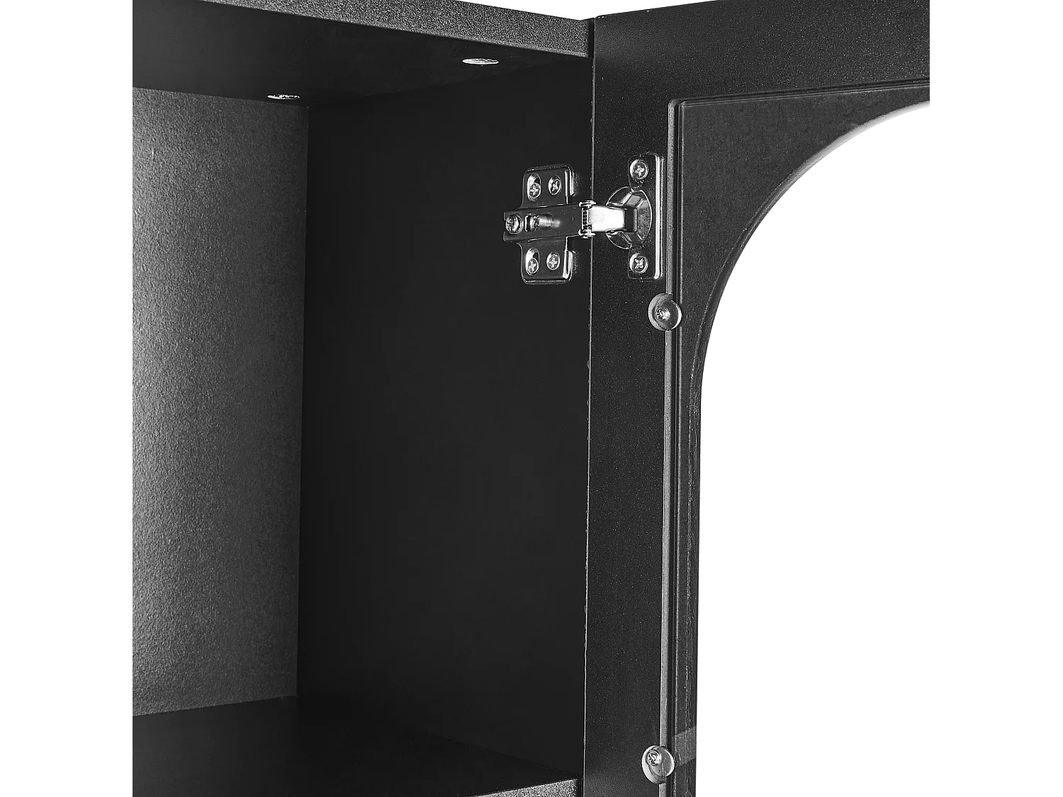 Witryna LANGFORD Drewno 100 cm Czarny