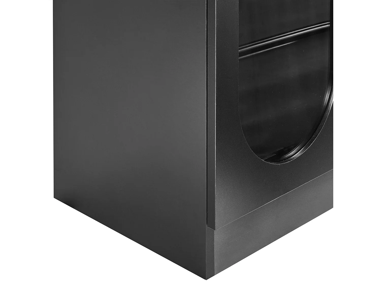 Witryna LANGFORD Drewno 100 cm Czarny