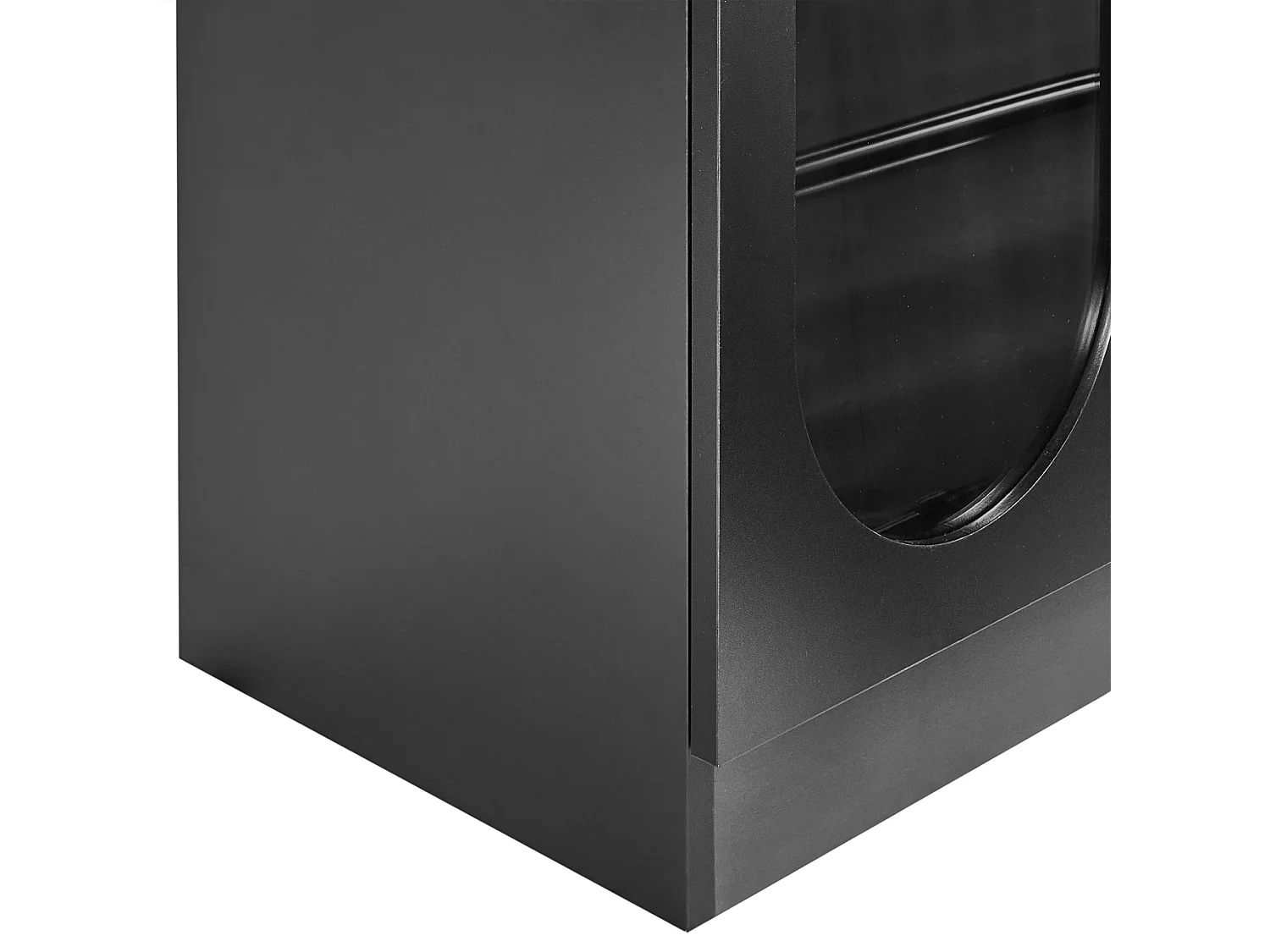 Vitrine LANGFORD Holz 100 cm Schwarz