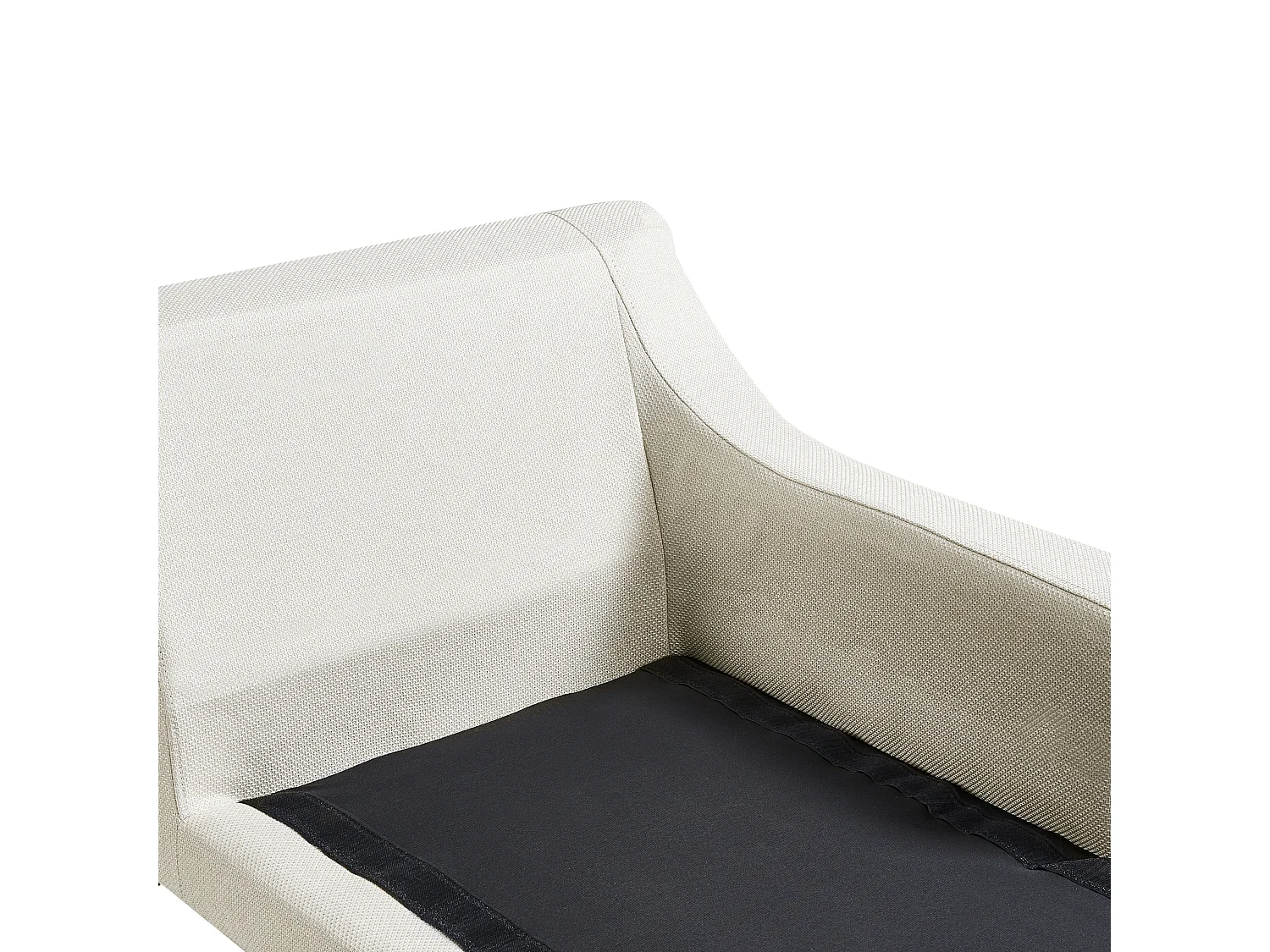 Chaise longue côté droite EWRON Tissu Beige clair