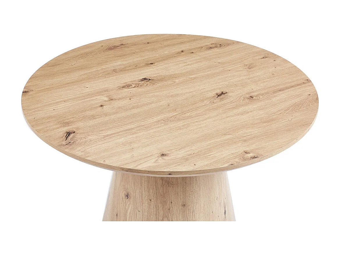 Ronde salontafel collectie TIGNES - Decoratieve dennenlook - D80 x H47 cm
