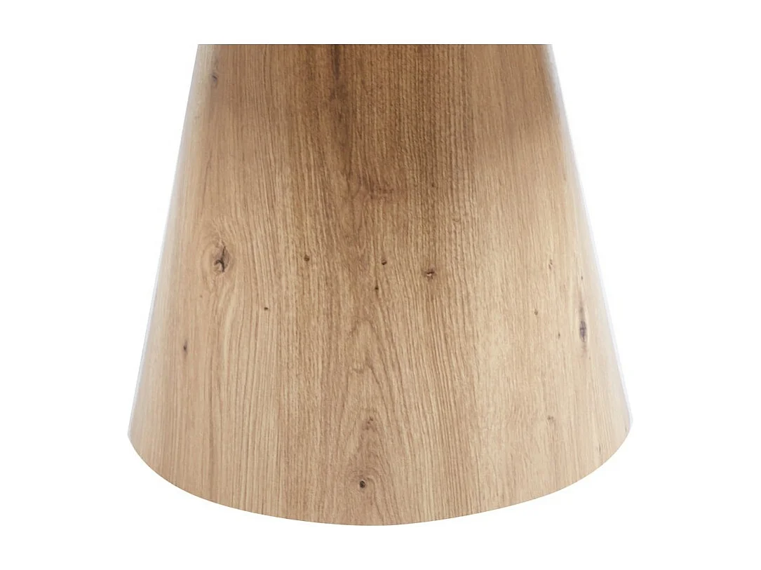 Ronde salontafel collectie TIGNES - Decoratieve dennenlook - D80 x H47 cm