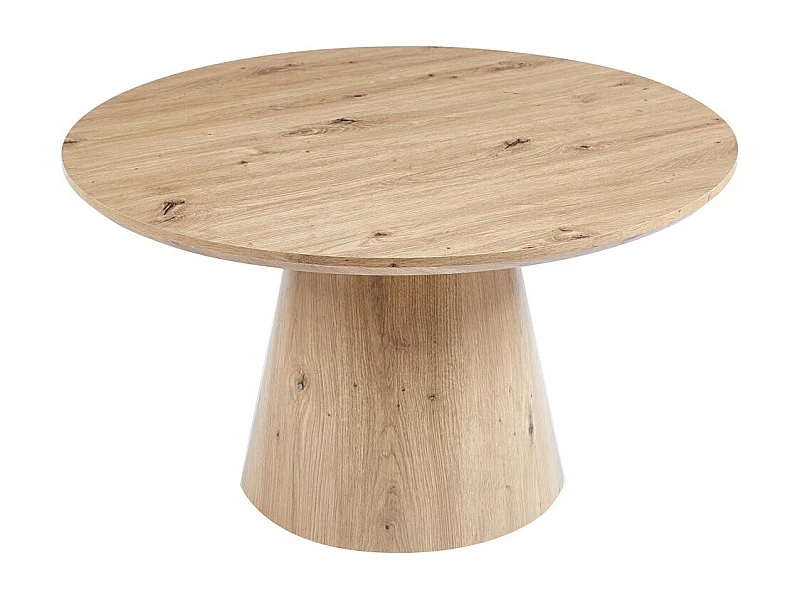 Table basse ronde collection TIGNES – Décor effet pin – D80 x H47 cm