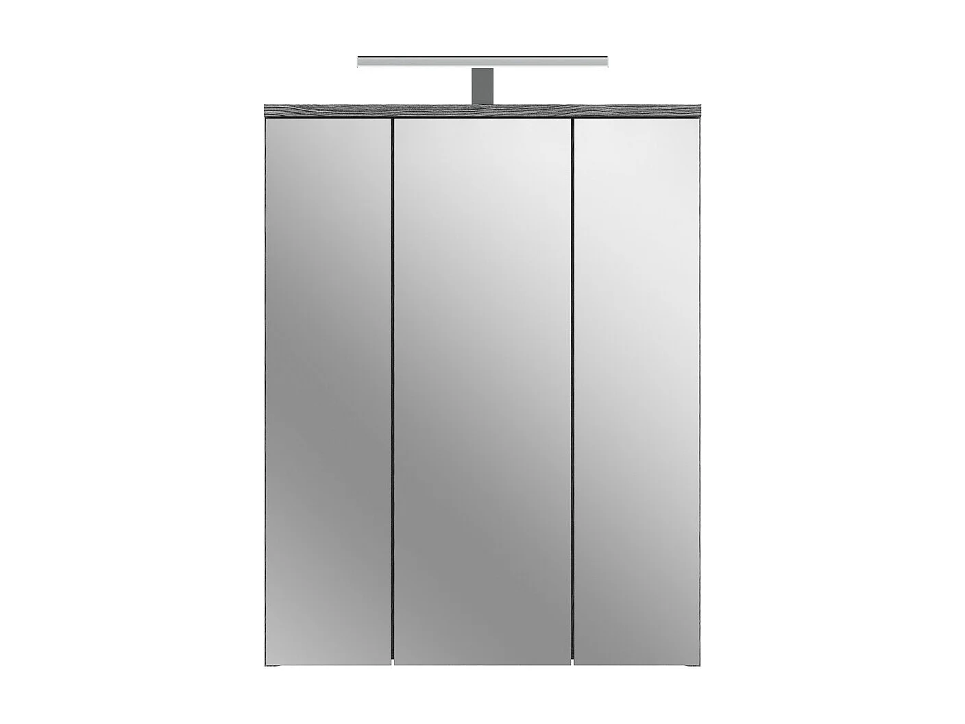 Ensemble de meubles de salle de bain WILLIAM – Gris foncé et blanc – 64x191x34 cm – Avec LED