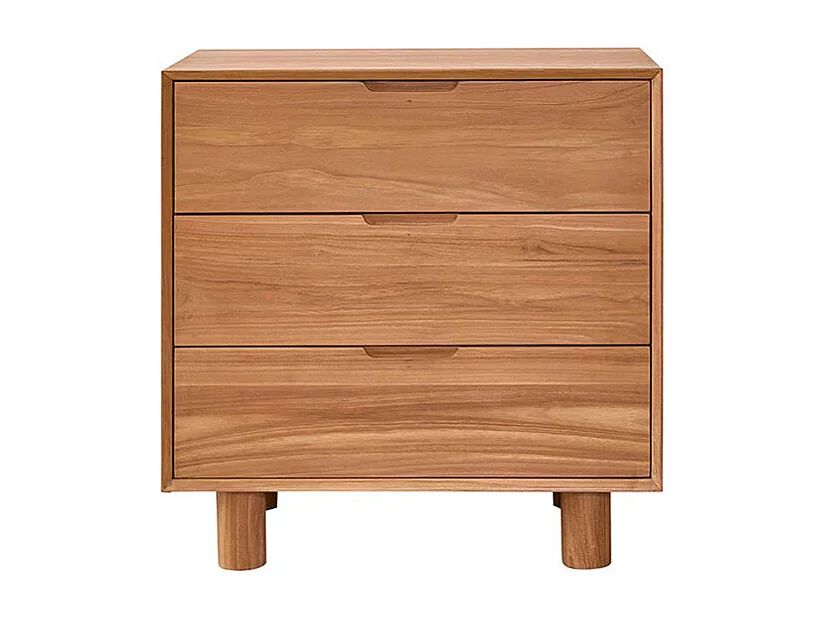 Mueble de lavabo de teca maciza 80 cm
